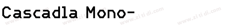 Cascadla Mono字体转换